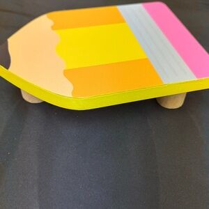Colorful Pencil-Shaped Wooden Decor tabletop decor pencil super cute new stand